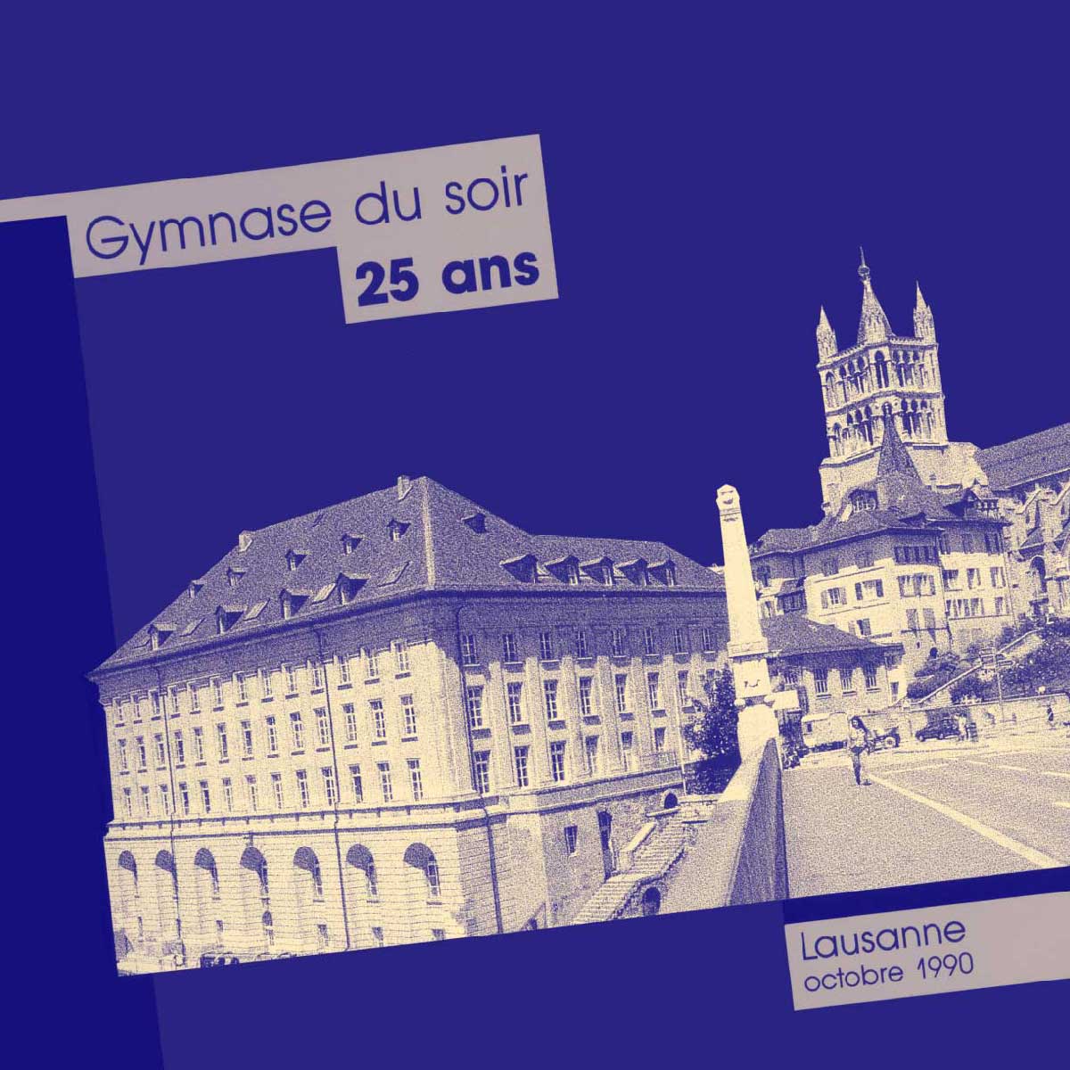 Plaquette des 25 ans du Gymnase du soir, Lausanne